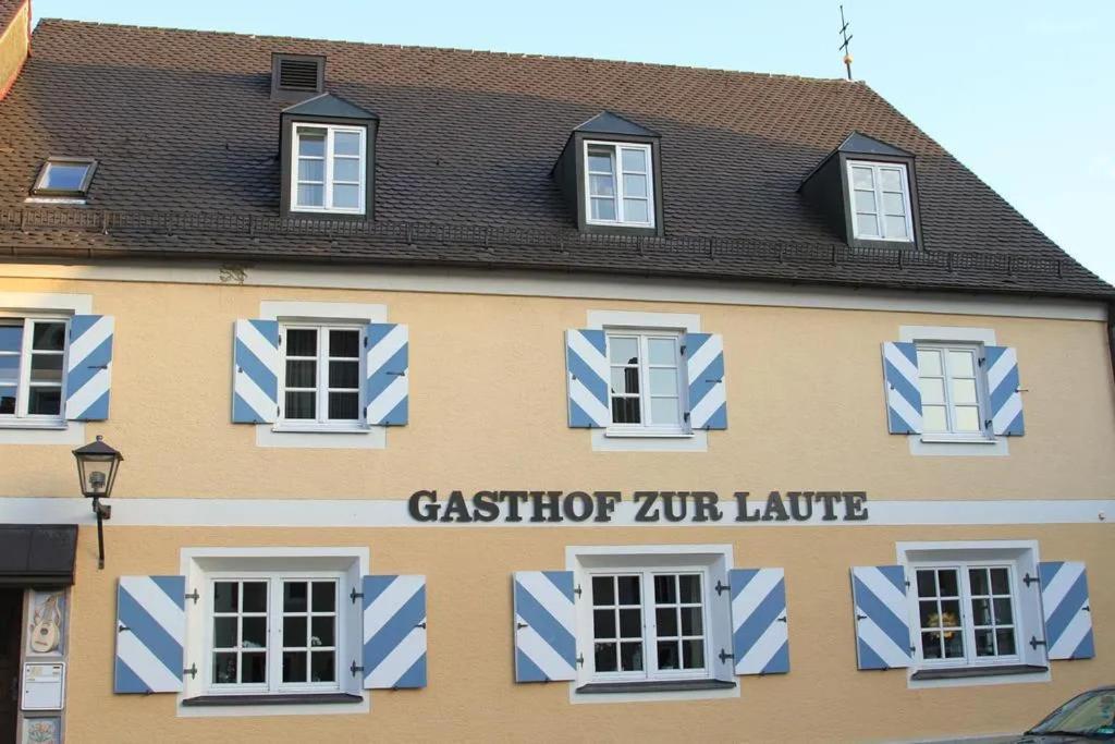 Hotel Und Gasthof Zur Laute Миндельхайм Экстерьер фото